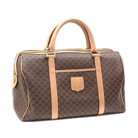 celine boston bag jmb11|CELINE Boston bag PVC Brown JMB11 Used .